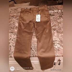 Men's Brown Pants.Jump start guys slacks size 30/31. Coco Cognac Brown. Nwt